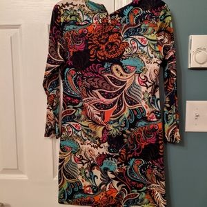 Retro Paisley Dress